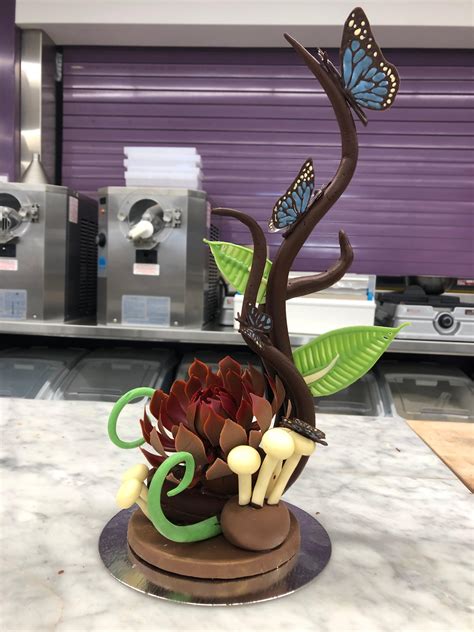 First time making a 100% chocolate sculpture, and I’m pretty happy with the results! : r/Baking