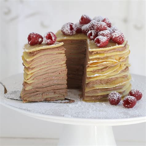 Chocolate Crepe Cake Recipe - Yummmmmm! - Thrifty Jinxy