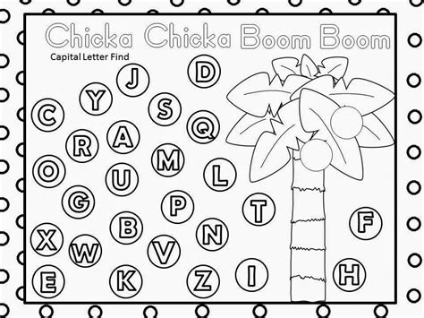 Chicka Chicka Boom Boom Printable Worksheets – Learning How to Read