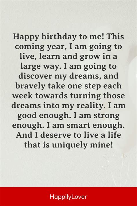 Inspirational Birthday Quotes For Myself - Hayley Michaeline