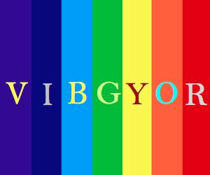 VIBGYOR Rainbow Color Codes » WebNots