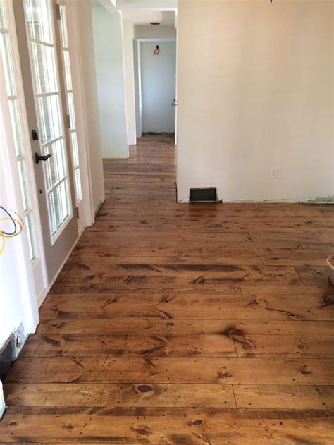 entryway inexpensive pine flooring | Rustic wood floors, Inexpensive flooring, Pine wood flooring