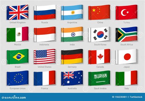 National Flags Of Countries Cartoon Vector | CartoonDealer.com #13484125