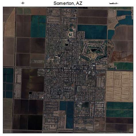 Aerial Photography Map of Somerton, AZ Arizona