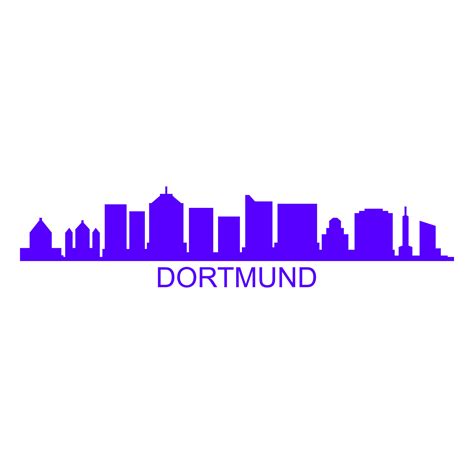 Dortmund skyline on white background 4433599 Vector Art at Vecteezy