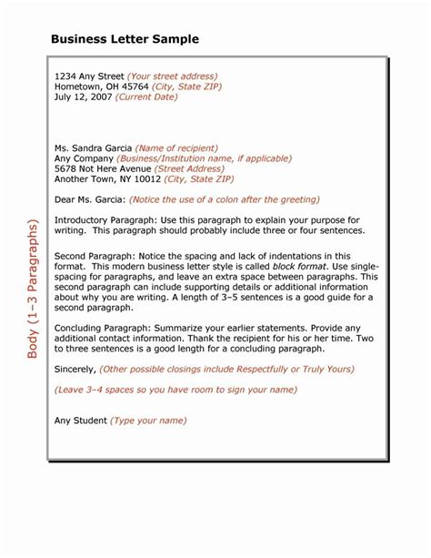 Business form Letter Template New 35 formal Business Letter format ...