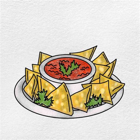 How to Draw Nachos - HelloArtsy