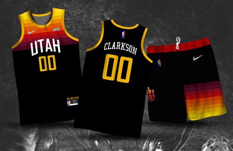 Utah Jazz Clarkson #00 2021-22 City Edition Jersey | Full Sublimation ...