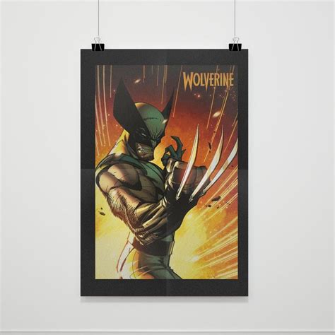 Marvel Wolverine Poster Poster | Wolverine poster, Wolverine marvel, Marvel posters