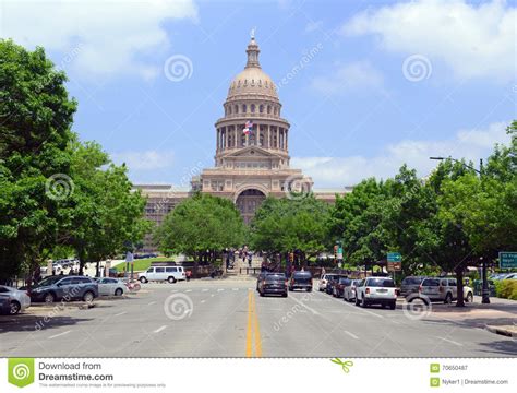 The Italian Renaissance Styled, Texas State Capitol Building in Austin, Texas, the Lone Star ...
