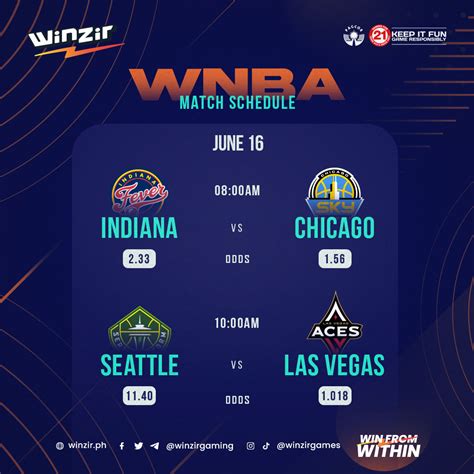 WNBA Match Schedule | June 16