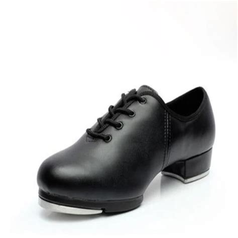 Human Leather Clogging Tap Shoes For Men And Women Lace Up Size EU34 ...