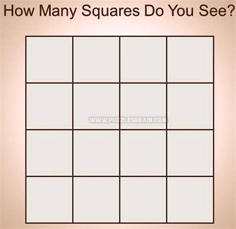 Puzzle - How many square are there? - Puzzles, Riddles and Brainteasers