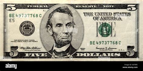 Five Dollar Bill Front And Back