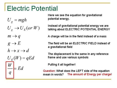 electric potential energy work formula - IOT Wiring Diagram