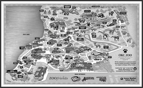 Visit the OKC Zoo: Open 9:00 AM -5:00 PM | Zoo map, Oklahoma city zoo ...