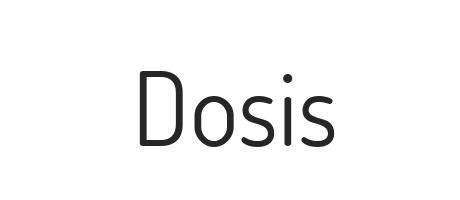 Dosis - Font Family (Typeface) Free Download TTF, OTF - Fontmirror.com