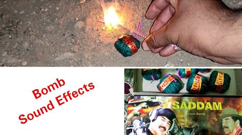 Saddam Bomb Fireworks Sound Effects | Diwali Sutali Bomb Sound | Sadam Atom Bum Crackers Sound ...