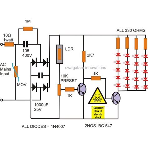 Night Light Circuit Diagram