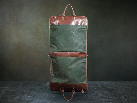 Waxed Canvas Garment Bag - Men's Garment Bag from Satchel & Page