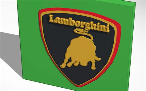 3D design copy of Lamborghini Logo - Tinkercad