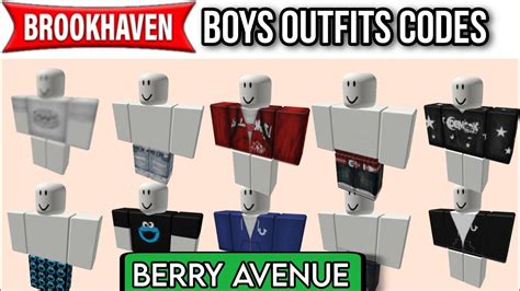 Boys Outfits Codes For Brookhaven RP, Berry Avenue and Bloxburg #roblox ...