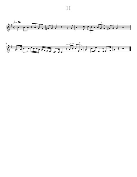 11 itz Sheet music for Piano (Solo) | Musescore.com