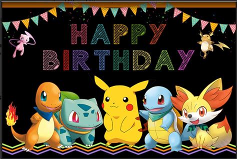 Pikachu Birthday Banner