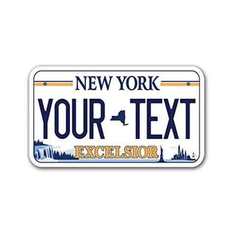 GetUSCart- InkMyPlate Personalized New York Excelsior Mini License ...