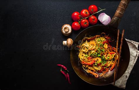 Stir fry noodles stock photo. Image of menu, dish, ingredient - 115058192