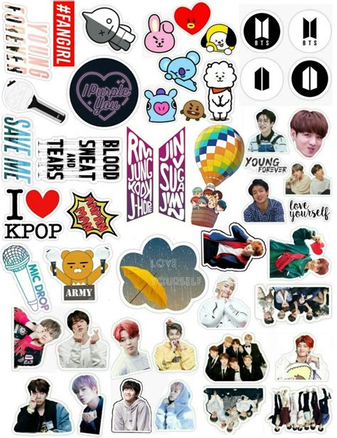 Stickers kpop Cute stickers, Print stickers, Bts drawings, Stickers Kpop