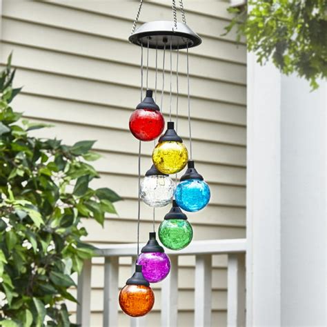 Hanging Globe Decorative Solar Light - Outdoor Patio, Porch Pendant Lamp - Multicolored ...