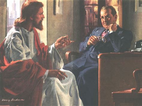 Always a favorite painting by Harry Anderson. Jesus and the businessman ...