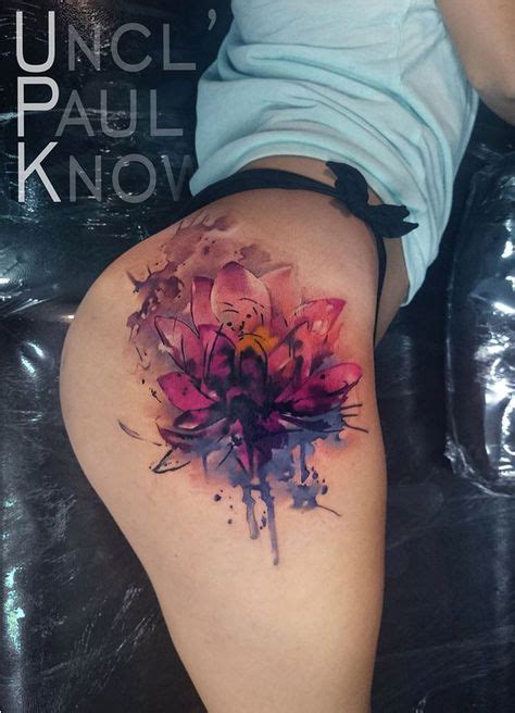 20 Lotus Flower Thigh Tattoos For Women ideas | tattoos for women ...