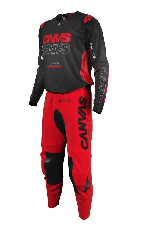 Label Series 10 Custom Motocross Gear - Red - Canvas MX