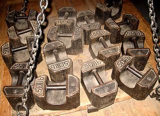 50lb weights | 50lb weights in the old Bristol Industrial Mu… | crabchick | Flickr