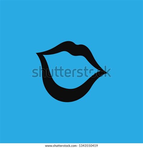 Lipstick Lips Icon Vector Stock Vector (Royalty Free) 1343550419 ...