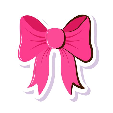 bow decoration sticker 6100546 Vector Art at Vecteezy