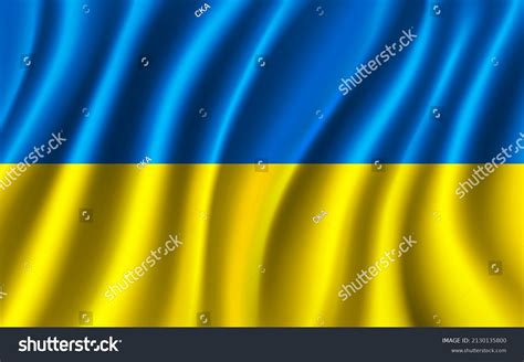 Ukraine Flag Waving Ukraine National Flag Stock Vector (Royalty Free) 2130135800 | Shutterstock