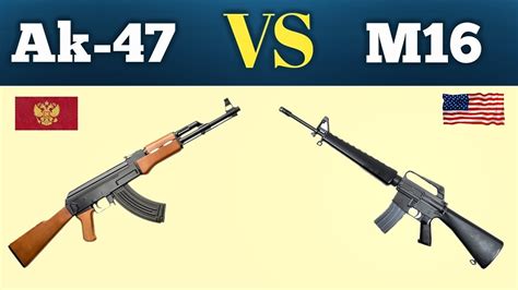 Ak-47 VS M16 Rifle - YouTube