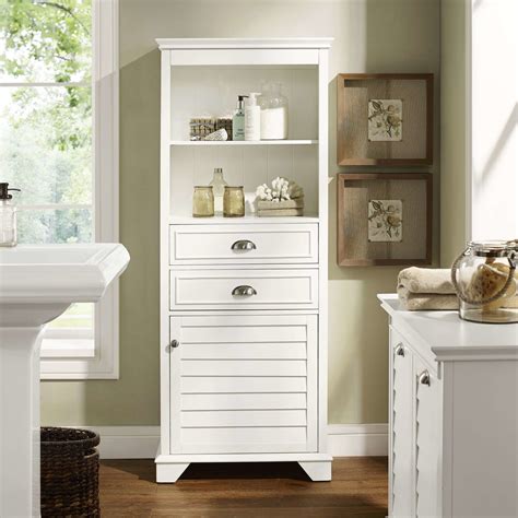 Crosley-CF7001-WH | Tall white bathroom cabinet, Tall bathroom storage, Tall bathroom storage ...