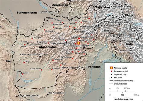 Afghanistan map and data - World in maps