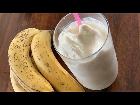 BANANA SHAKE WITH VANILLA ICE CREAM - YouTube