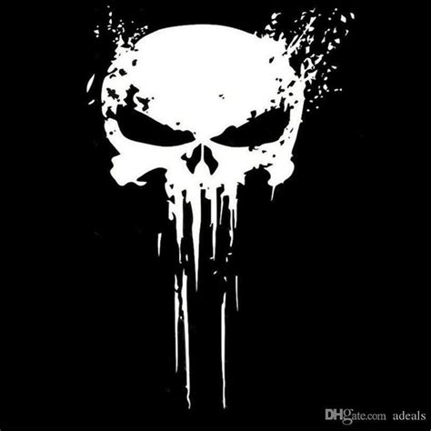 Black and White Punisher Logo - LogoDix