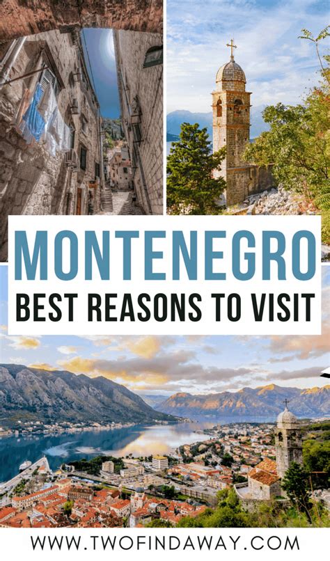 the top ten things to see in montenegro, italy with text overlay