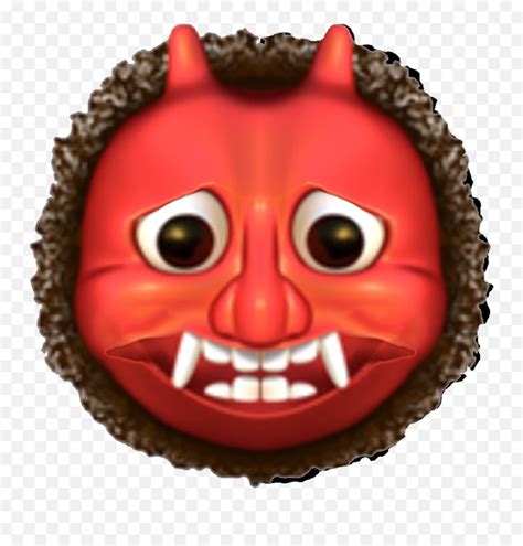 Emoji Oni Devil Demon Iosemoji Vampire Mask Evil Red - Apple Ogre Emoji ...