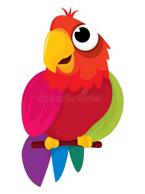 Gambar Burung Nuri Kartun - Ilustrasi Burung Beo Warna Warni Burung Beo ...