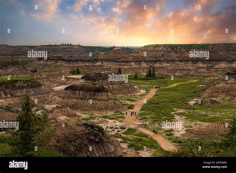 Sunrise Clouds Glowing Over Horseshoe Canyon Stock Photo - Alamy