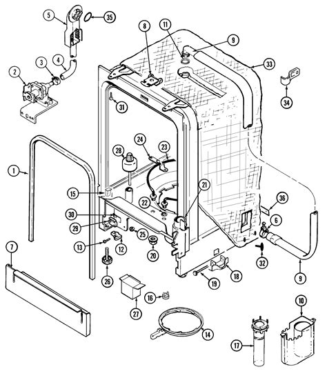 Maytag: Maytag Dishwasher Parts Diagram