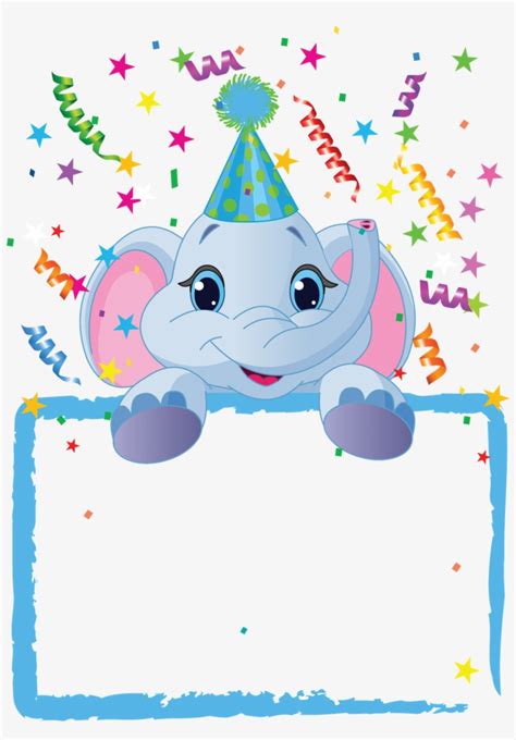 Birthday Png - Kids Party Frames - 1109x1600 PNG Download - PNGkit